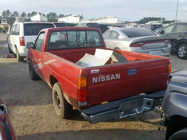 1N6SD11SXPC358358 - 1993 NISSAN TRUCK SHOR RED photo 3