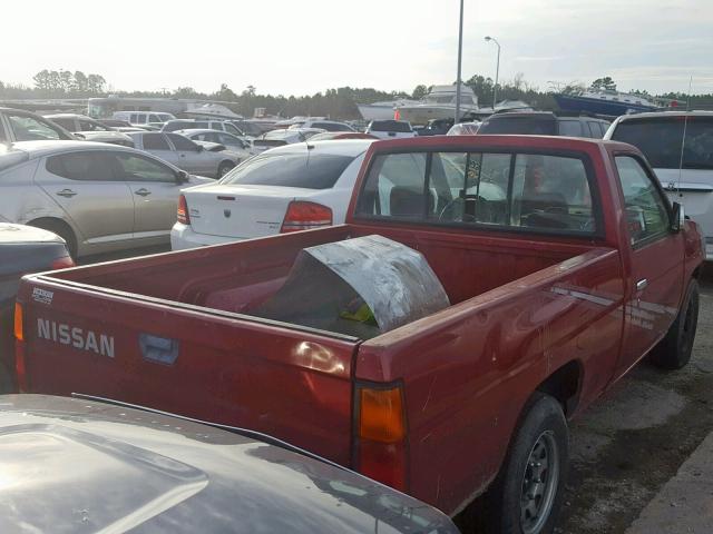 1N6SD11SXPC358358 - 1993 NISSAN TRUCK SHOR RED photo 4