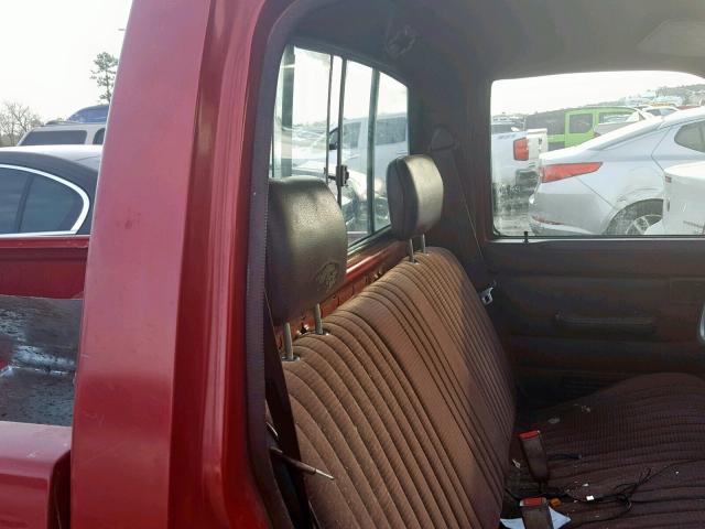 1N6SD11SXPC358358 - 1993 NISSAN TRUCK SHOR RED photo 6