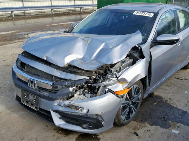 19XFC1F72GE032333 - 2016 HONDA CIVIC EXL SILVER photo 9