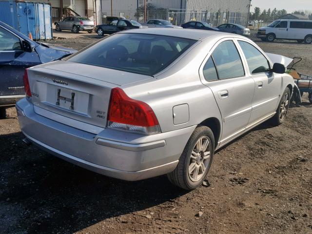 YV1RH592082697827 - 2008 VOLVO S60 2.5T SILVER photo 4