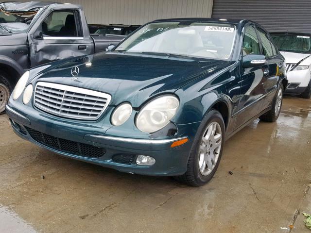 WDBUF65J83A288948 - 2003 MERCEDES-BENZ E 320 GREEN photo 2