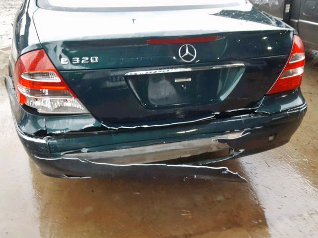 WDBUF65J83A288948 - 2003 MERCEDES-BENZ E 320 GREEN photo 9