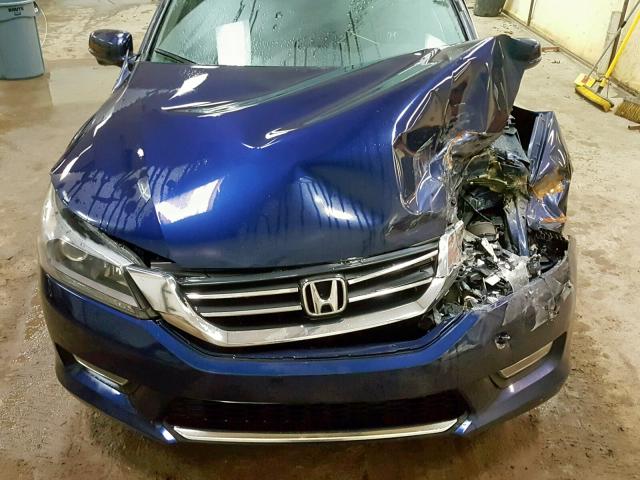 1HGCR2F85DA132460 - 2013 HONDA ACCORD EXL BLUE photo 7