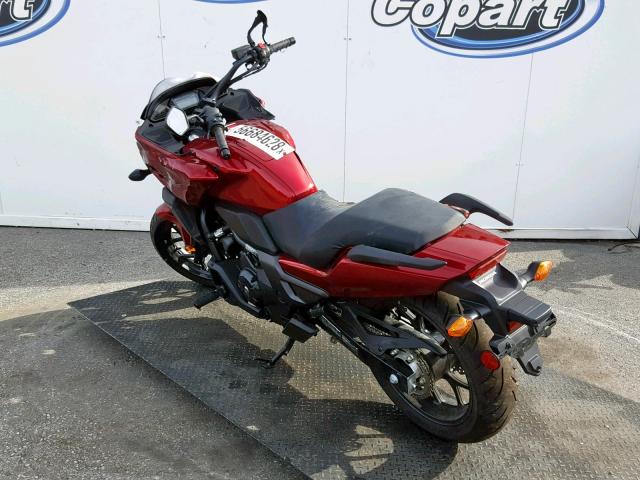 JH2RC6953JK400020 - 2018 HONDA CTX700 D BURGUNDY photo 3