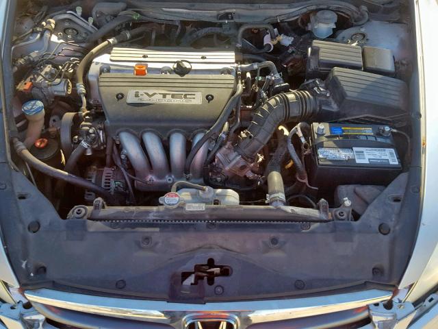 1HGCM56127A010193 - 2007 HONDA ACCORD VAL SILVER photo 7