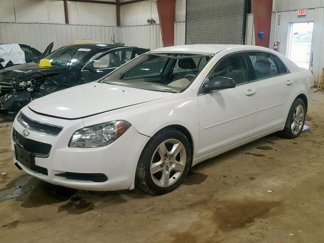 1G1ZA5EUXCF391150 - 2012 CHEVROLET MALIBU LS WHITE photo 2