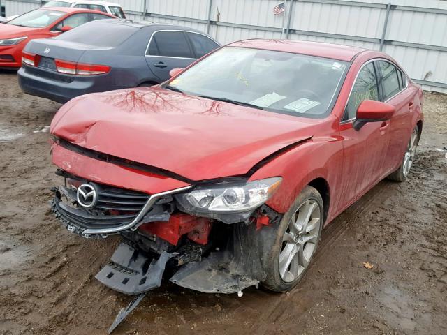 JM1GJ1V58G1423712 - 2016 MAZDA 6 TOURING RED photo 2