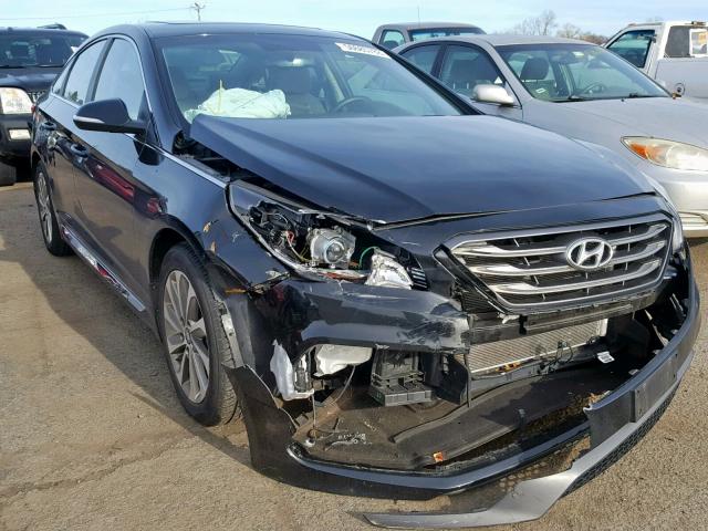 5NPE34AFXFH221561 - 2015 HYUNDAI SONATA SPO BLACK photo 1