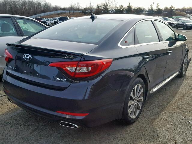 5NPE34AFXFH221561 - 2015 HYUNDAI SONATA SPO BLACK photo 4