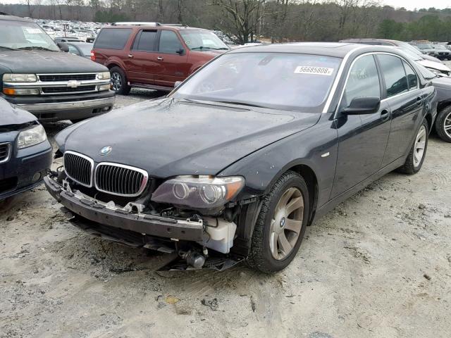 WBAHN83537DT70983 - 2007 BMW 750 BLACK photo 2