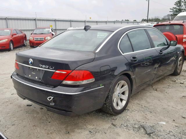 WBAHN83537DT70983 - 2007 BMW 750 BLACK photo 4