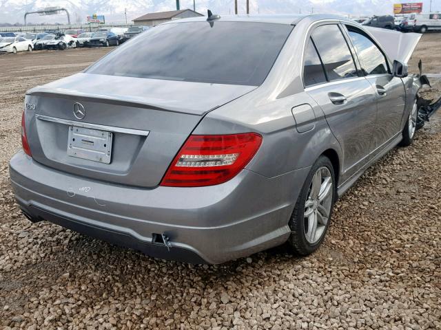 WDDGF4HB2CR206615 - 2012 MERCEDES-BENZ C 250 SILVER photo 4