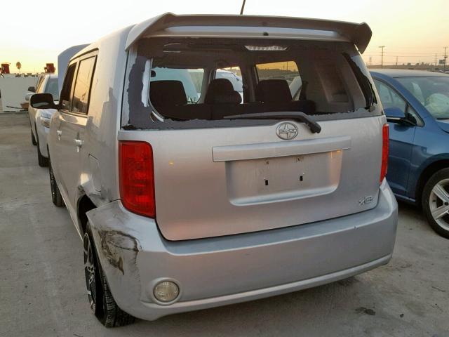 JTLKE50E881005041 - 2008 TOYOTA SCION XB 银色 照片 3
