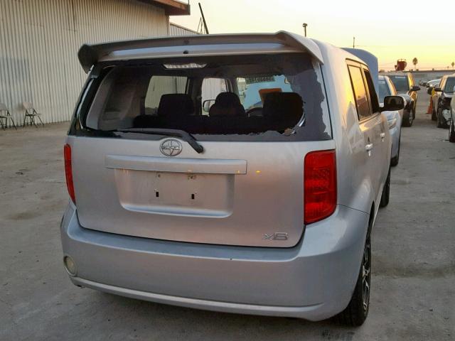 JTLKE50E881005041 - 2008 TOYOTA SCION XB 银色 照片 4