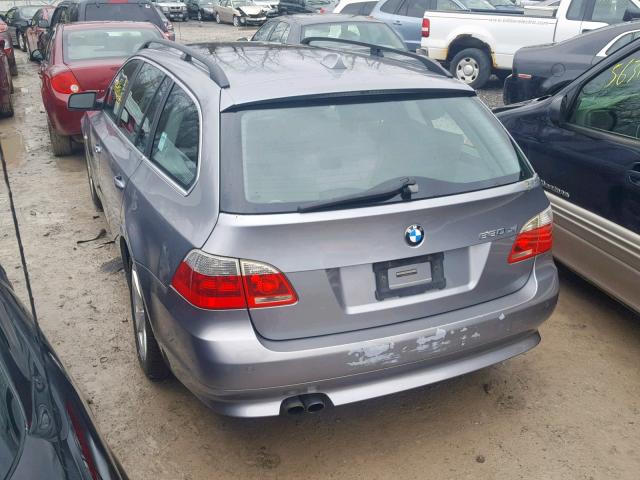 WBANN73557CN04296 - 2007 BMW 530 XIT GRAY photo 3