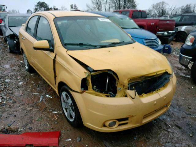 KL1TG56E09B621515 - 2009 CHEVROLET AVEO LT YELLOW photo 1