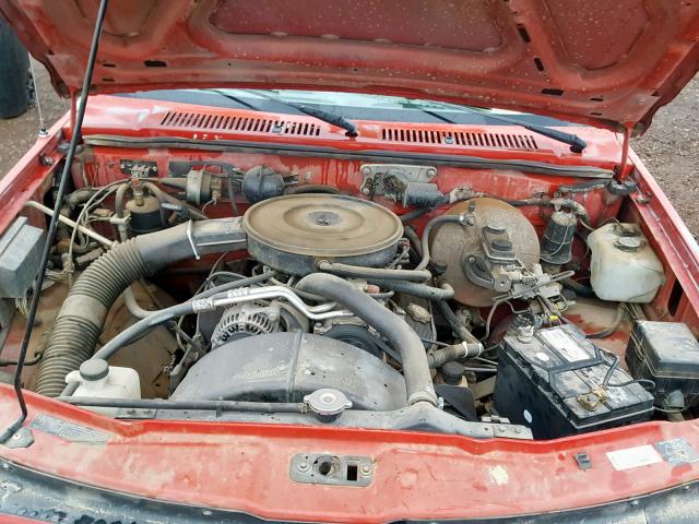 1B7GL23X9TS566435 - 1996 DODGE DAKOTA RED photo 7