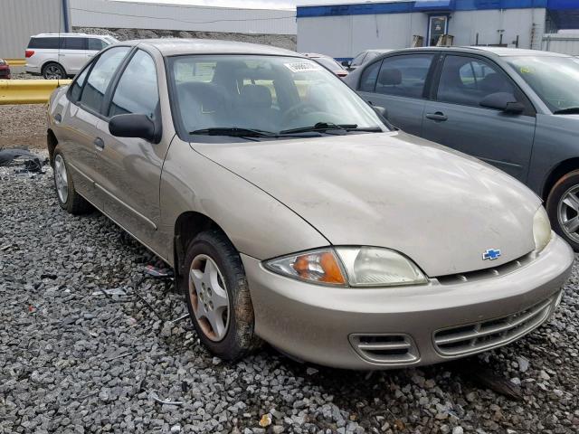 1G1JC524727196370 - 2002 CHEVROLET CAVALIER B BEIGE photo 1