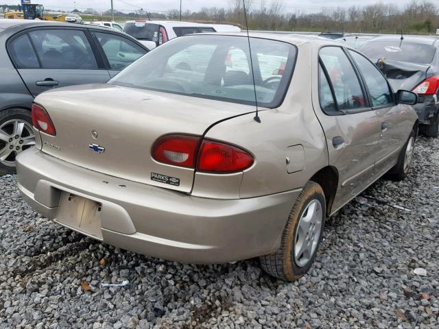 1G1JC524727196370 - 2002 CHEVROLET CAVALIER B BEIGE photo 4