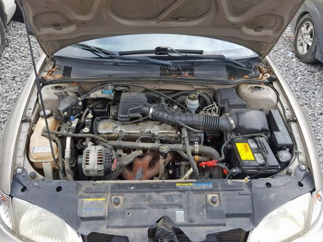 1G1JC524727196370 - 2002 CHEVROLET CAVALIER B BEIGE photo 7