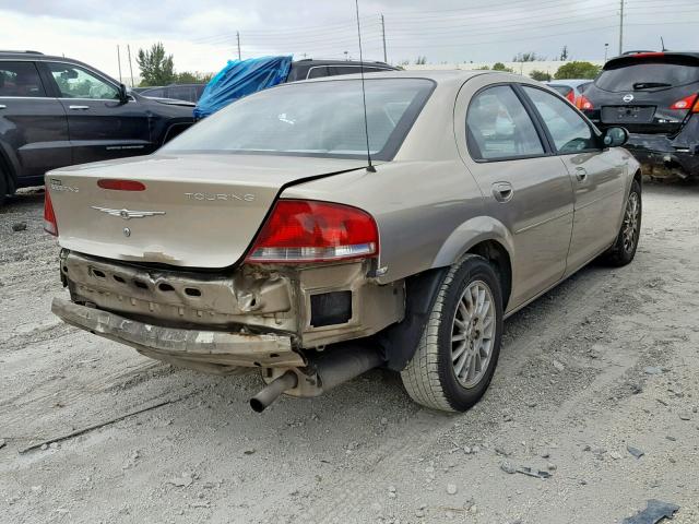 1C3EL56R54N328804 - 2004 CHRYSLER SEBRING LX GOLD photo 4