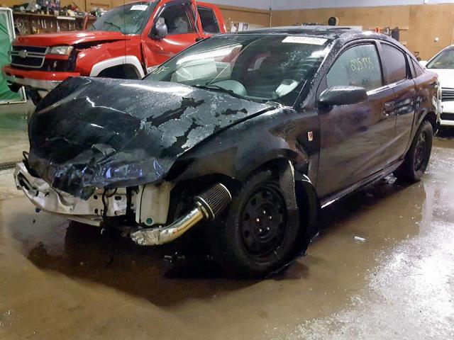 1G8AY12P74Z224259 - 2004 SATURN ION REDLIN BLACK photo 2