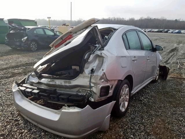 3N1AB6AP9BL658227 - 2011 NISSAN SENTRA 2.0 SILVER photo 4