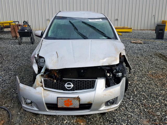 3N1AB6AP9BL658227 - 2011 NISSAN SENTRA 2.0 SILVER photo 7