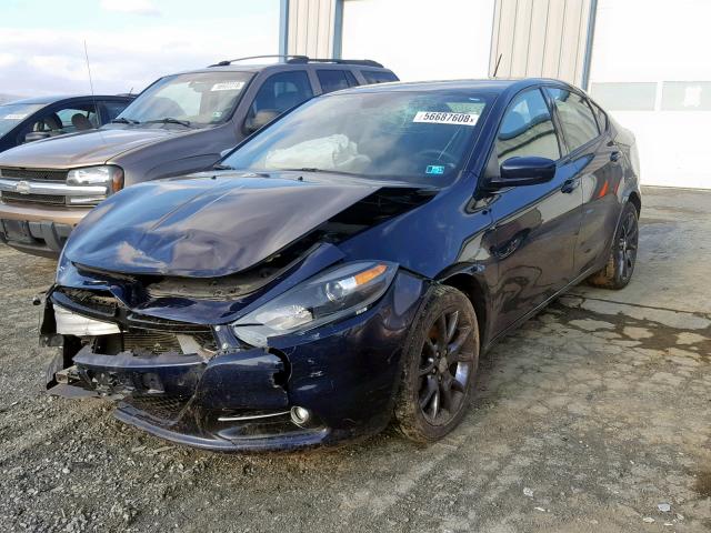 1C3CDFBBXGD564507 - 2016 DODGE DART SXT BLUE photo 2