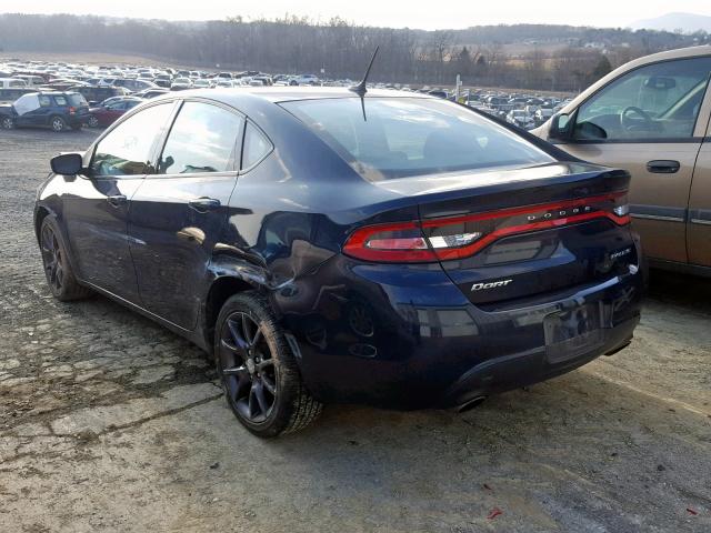 1C3CDFBBXGD564507 - 2016 DODGE DART SXT BLUE photo 3