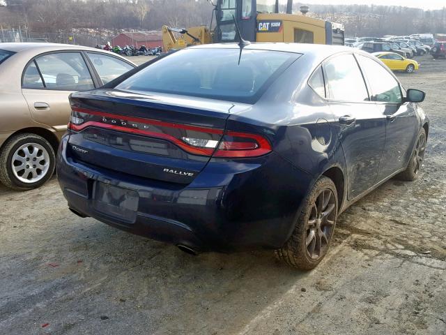 1C3CDFBBXGD564507 - 2016 DODGE DART SXT BLUE photo 4