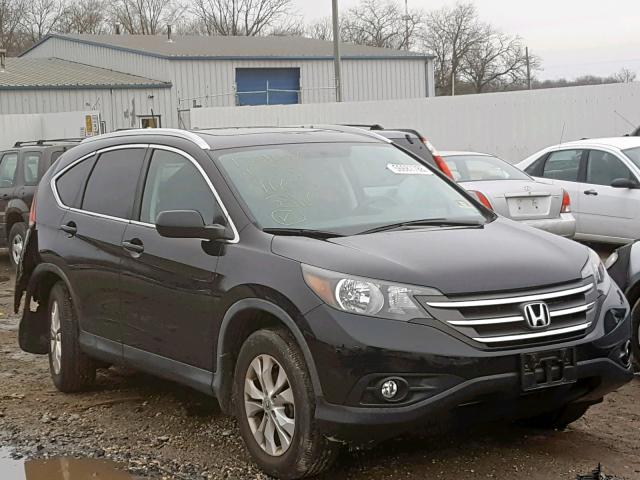 2HKRM4H71DH644135 - 2013 HONDA CR-V EXL BLACK photo 1