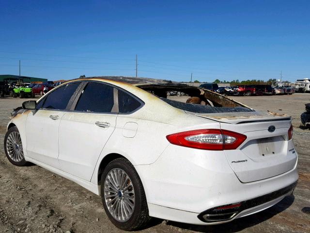 3FA6P0K95ER259078 - 2014 FORD FUSION TIT WHITE photo 3