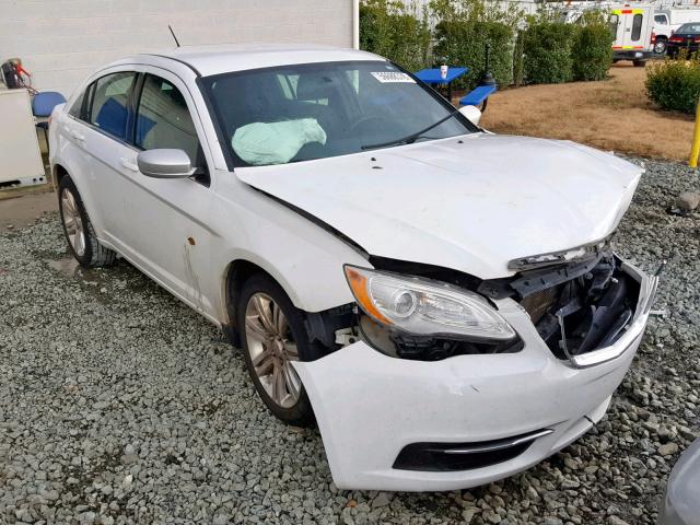 1C3CCBAB6DN698675 - 2013 CHRYSLER 200 LX WHITE photo 1