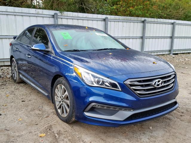 5NPE34AF6FH186372 - 2015 HYUNDAI SONATA SPO BLUE photo 1