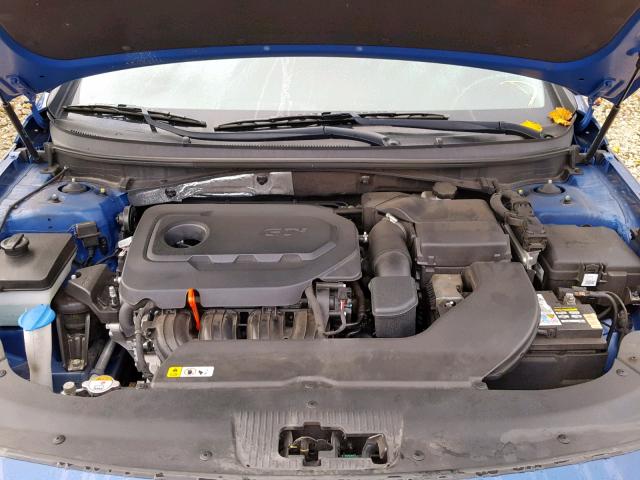 5NPE34AF6FH186372 - 2015 HYUNDAI SONATA SPO BLUE photo 7