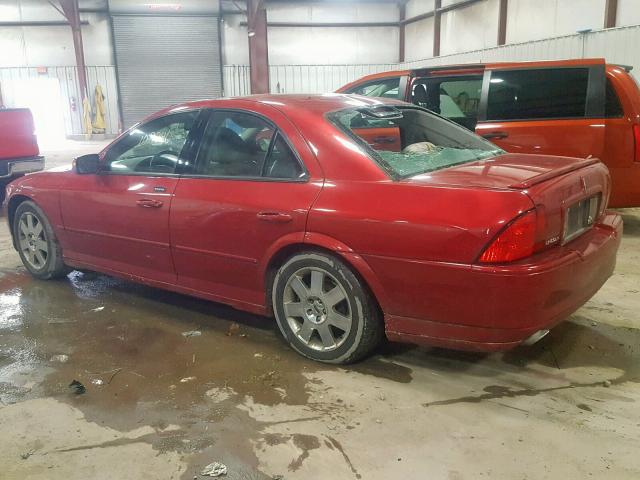 1LNHM87A94Y633605 - 2004 LINCOLN LS BURGUNDY photo 3