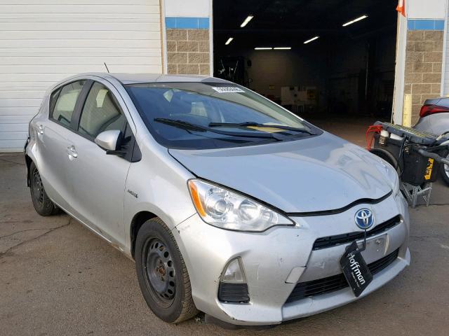 JTDKDTB3XE1573267 - 2014 TOYOTA PRIUS C SILVER photo 1