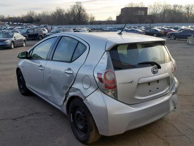 JTDKDTB3XE1573267 - 2014 TOYOTA PRIUS C SILVER photo 3