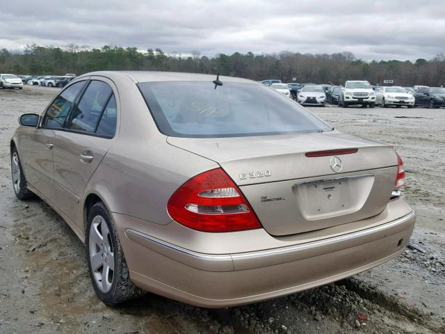 WDBUF65J64A506595 - 2004 MERCEDES-BENZ E 320 TAN photo 3