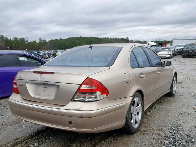 WDBUF65J64A506595 - 2004 MERCEDES-BENZ E 320 TAN photo 4