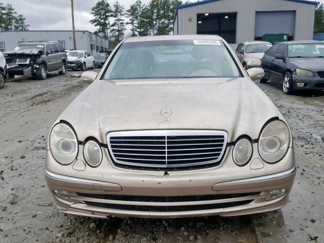 WDBUF65J64A506595 - 2004 MERCEDES-BENZ E 320 TAN photo 9