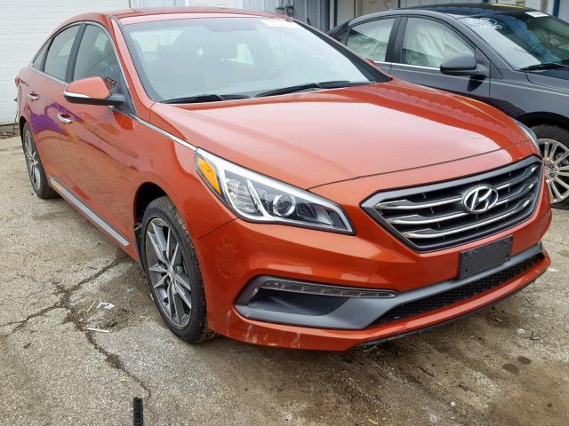 5NPE34AB5FH187333 - 2015 HYUNDAI SONATA SPO ORANGE photo 1