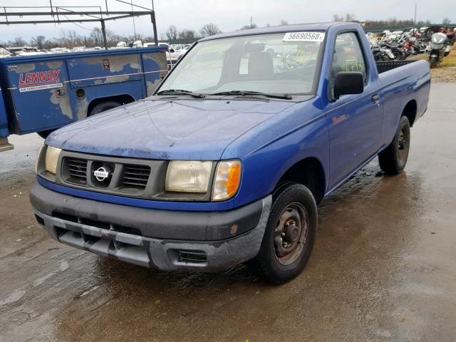 1N6DD21S4WC332710 - 1998 NISSAN FRONTIER X BLUE photo 2