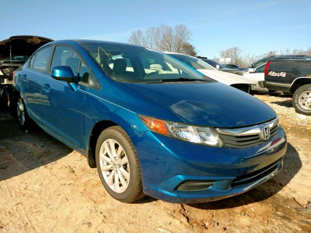 2HGFB2F95CH512926 - 2012 HONDA CIVIC EXL BLUE photo 1