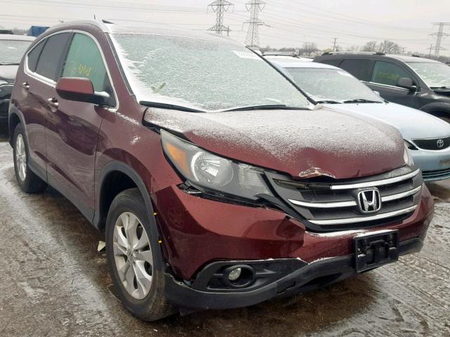 5J6RM4H74DL083029 - 2013 HONDA CR-V EXL BURGUNDY photo 1