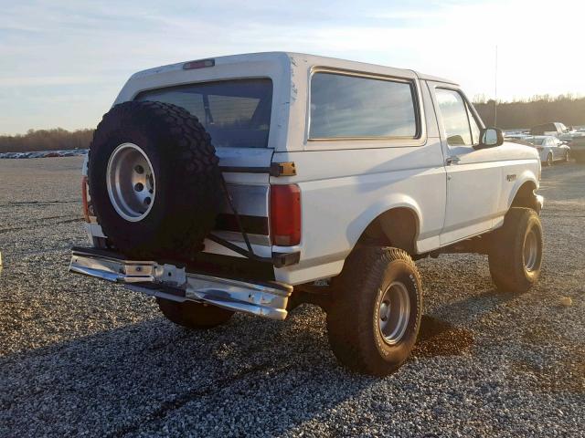 1FMEU15N3NLA32463 - 1992 FORD BRONCO U10 WHITE photo 4