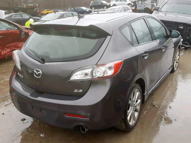 JM1BL1K61B1418443 - 2011 MAZDA 3 S GRAY photo 4