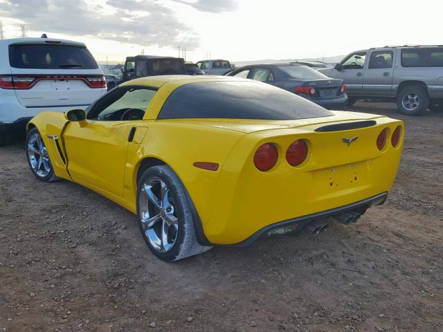 1G1YU2DW6C5100704 - 2012 CHEVROLET CORVETTE G YELLOW photo 3